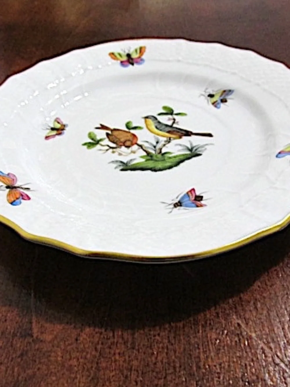 VTG Herend Porcelain Bread&Butter Plate, Rothchild Motif 7 - Picture 5 of 10